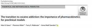 The transition to cocaine addiction: the importance of pharmacokinetics for preclinical models